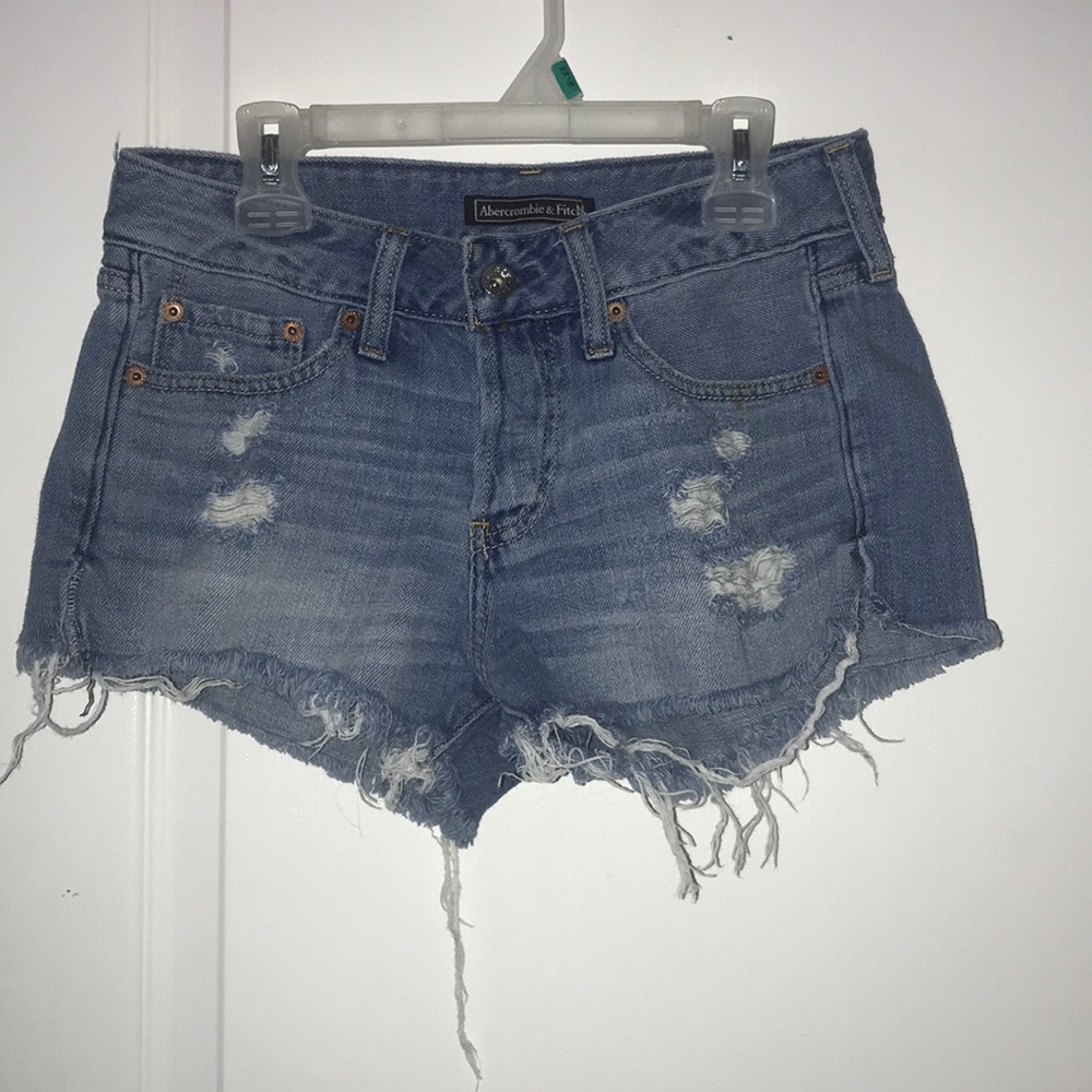 Abercrombie light denim shorts